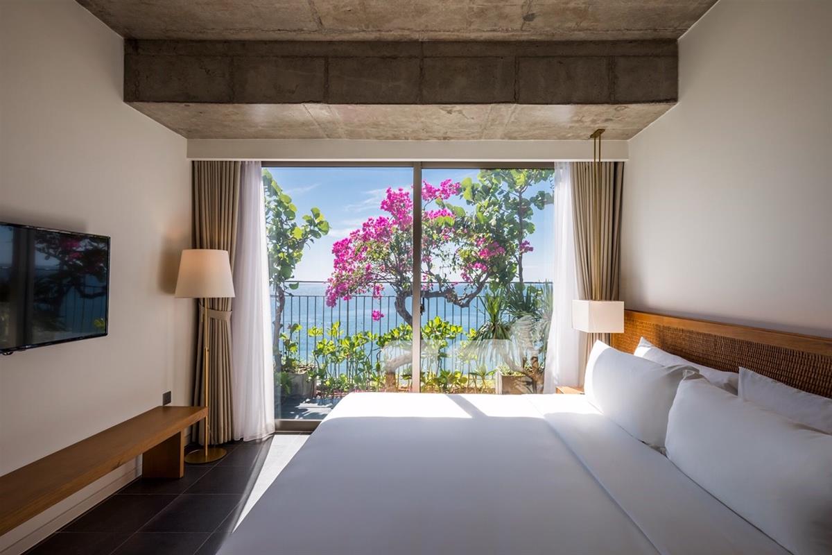Bu otelde her odanın kendi tropikal bahçesi var