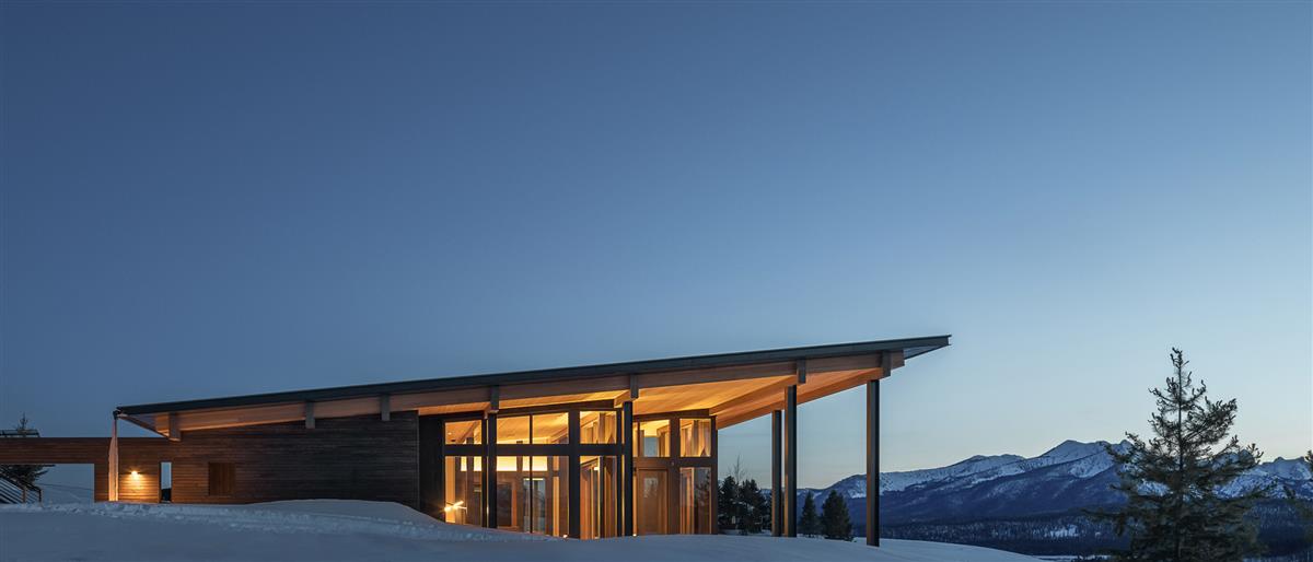 Pasif tasarıma sahip dağ evi