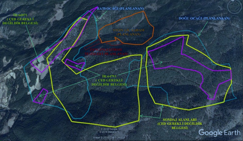 Gediz Havzasında altın madeni için 2 milyon ağaç kesilecek