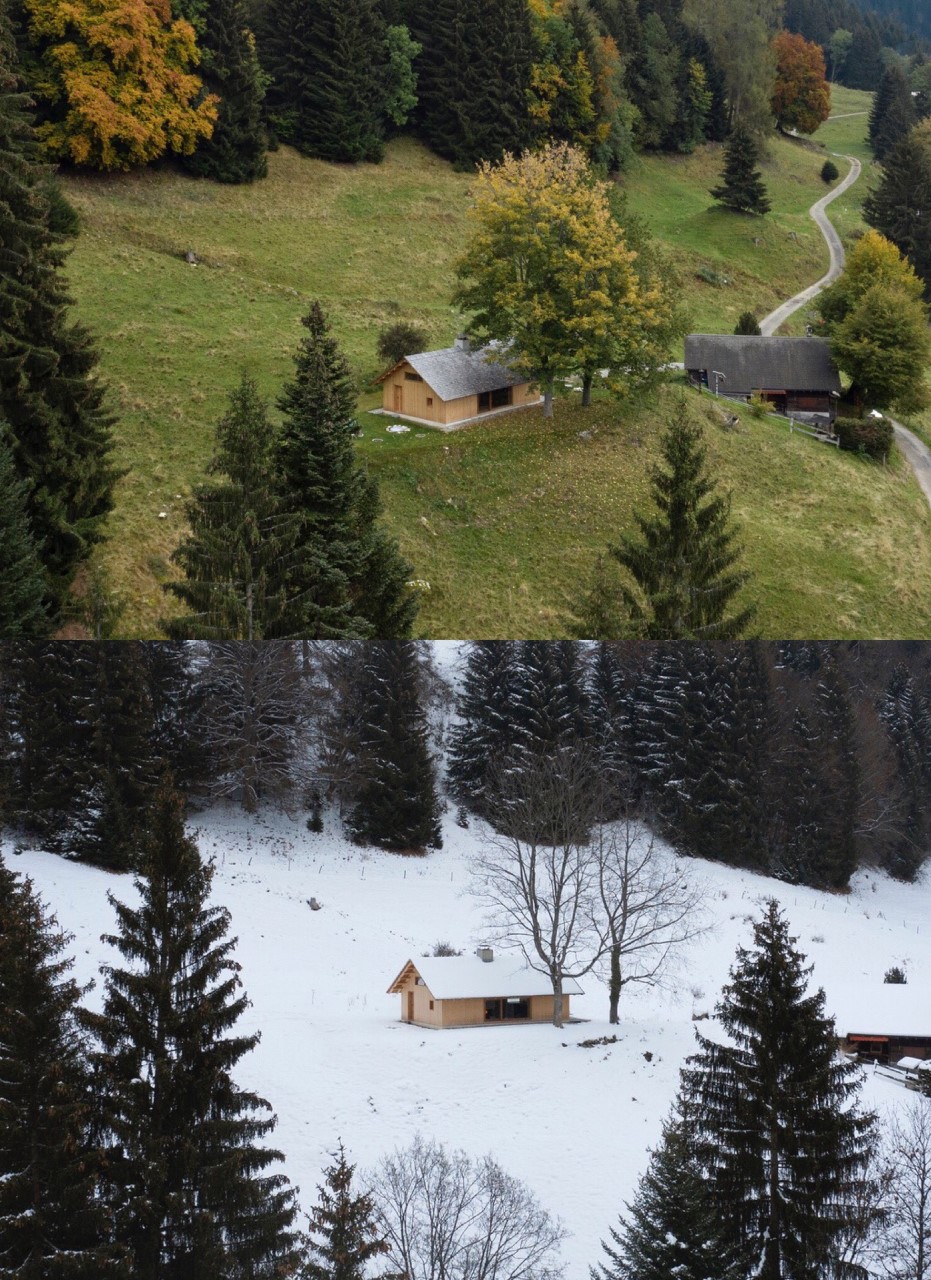 Alplerde bir yayla evi